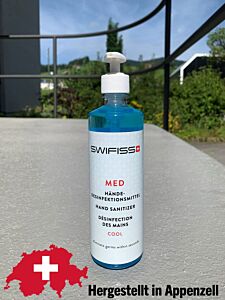VIRUZID GEL-Händedesinfektion 500ml (Swiss Made) mit PUMPDISPENSER