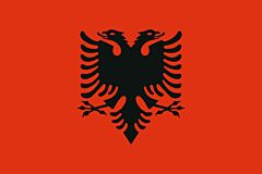 Albanien Länderfahnen
