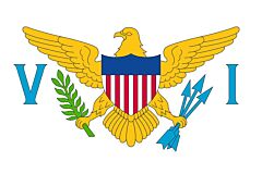 Amerikanische Jungferninseln Länderfahnen