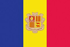 Andorra Länderfahnen