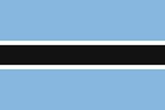 Botswana Länderfahnen