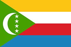 Comoros Länderfahnen