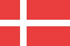 Dänemark Länderfahnen