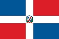 Dominikanische Republik Länderfahnen