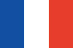 Frankreich Länderfahnen