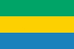 Gabon Länderfahnen