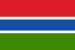 Gambia Länderfahnen