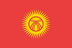 Kirgisistan Länderfahnen