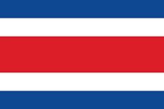 Costa Rica Länderfahnen