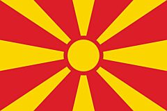 Mazedonien Länderfahnen