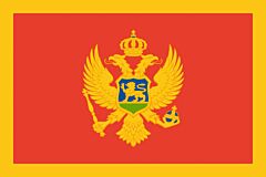 Montenegro Länderfahnen