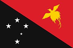 Papua-Neuguinea Länderfahnen
