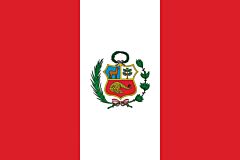 Peru Länderfahnen