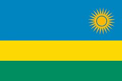 Rwanda Ruanda Länderfahnen