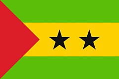 Sao Tome und Principe Länderfahnen