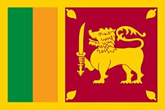 Sri Lanka Länderfahnen