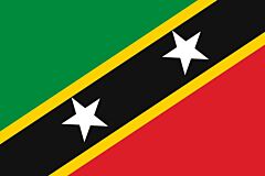 St. Kitts und Nevis Länderfahnen