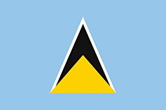 St. Lucia Länderfahnen
