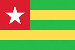 Togo Länderfahnen