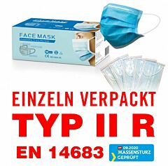 Hygienemaske TYP II R EINZELN VERPACKT