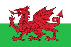 Wales Länderfahnen