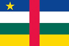 Zentral Afrika Länderfahnen