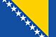 Bosnien und Herzegowina Länderfahnen