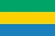 Gabon Länderfahnen