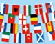 Fahnenkette klein Polyester (6,9m) – Alle EM 2024-Teilnehmerländer
