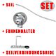 Seil-Ersatzteile-Set (Seil, Seilverbindungsbride und Fahnenhalter)